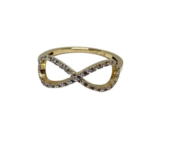 Arany Gyűrűk 14 karátos Végtelen mintájú gyűrű (Nr.50) webshop