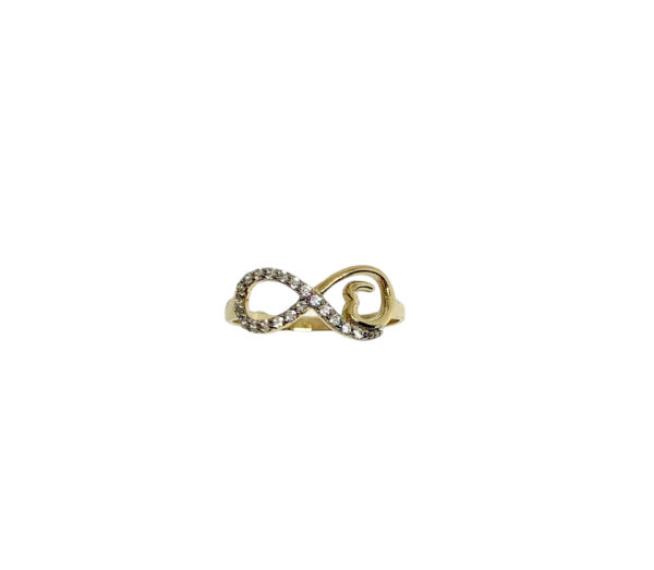 Arany Gyűrűk 14 karátos Végtelen jeles gyűrű (Nr.100) webshop