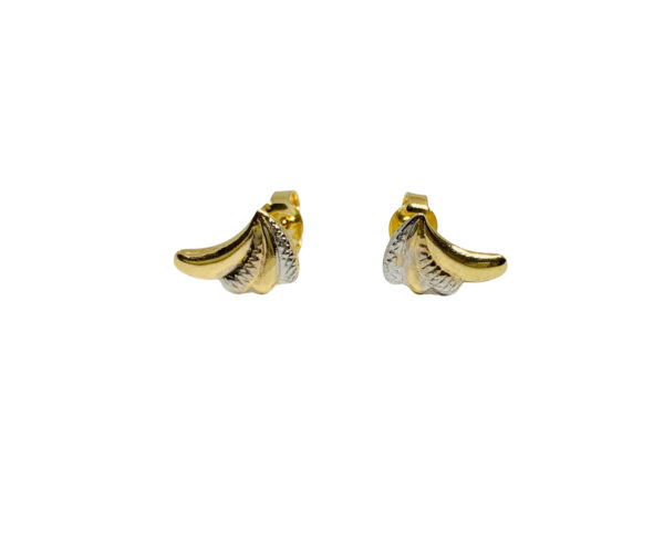 Arany Női fülbevaló 14 karátos Kicsi leveles fülbevaló (Nr.3) webshop
