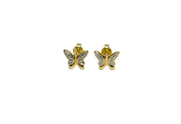 Arany Kislány fülbevalók 14 karátos Pillangós stekkeres fülbevaló (Nr.35) webshop