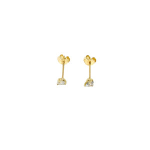 Arany Női fülbevaló 14 karátos Egy köves stekkeres fülbevaló (Nr.18) webshop