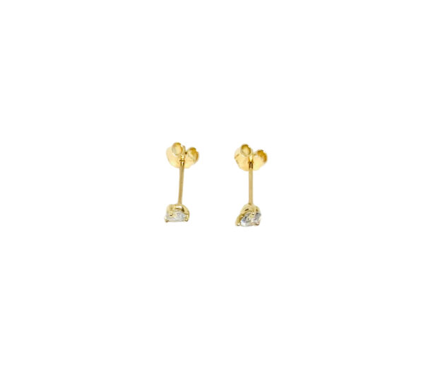 Arany Női fülbevaló 14 karátos Egy köves stekkeres fülbevaló (Nr.18) webshop