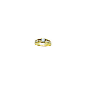 Arany Gyűrűk 14 karátos Magas köves gyűrű (Nr.2) webshop