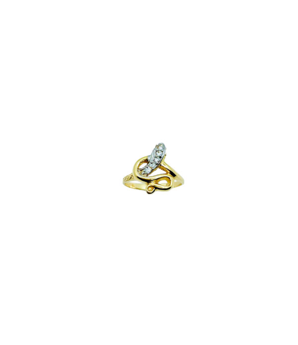 Arany Gyűrűk 14 karátos Köves kígyós gyűrű (Nr.12 K) webshop