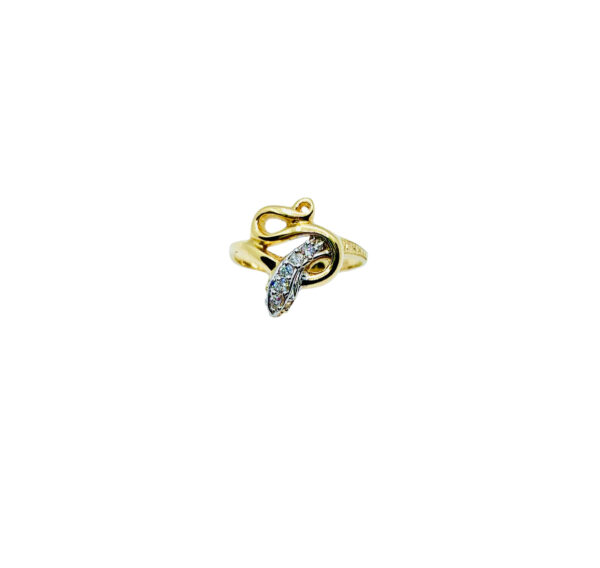 Arany Gyűrűk 14 karátos Köves kígyós gyűrű (Nr.12 K) webshop