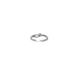 Arany Gyűrűk 14 karátos Fehér arany 1 köves gyűrű (Nr.20) webshop
