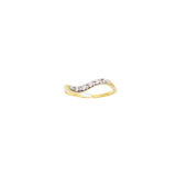 Arany Gyűrűk 14 karátos Hullámos köves gyűrű (Nr.21) webshop