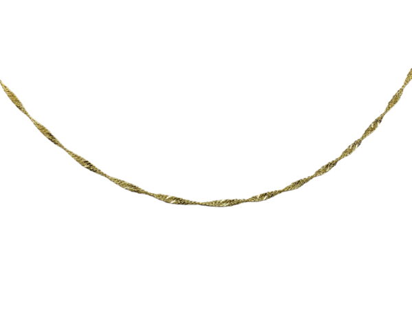 Arany Láncok 14 karátos Sárga arany szingapúri tipusú vékony lánc (Nr.5) webshop
