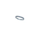 Arany Karikagyűrűk 14 karátos Fehér arany köves karikagyűrű (Nr.15K) webshop