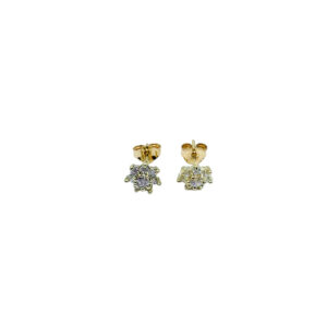 Arany Női fülbevaló 14 karátos Köves virágos bedugós fülbevaló ( Nr.25) webshop