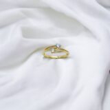 Arany Gyűrűk 14 karátos 2 köves sárga arany gyűrű (Nr.29) webshop