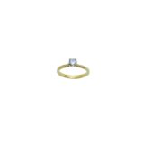 Arany Gyűrűk 14 karátos Sárga arany 4 karmos soliter gyűrű (Nr.30 S ) webshop
