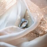 Arany Gyűrűk 14 karátos Fehér arany soliter gyűrű (Nr.30 F) webshop