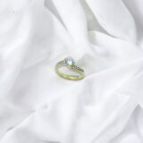 Arany Gyűrűk 14 karátos Több köves sárga arany gyűrű (Nr.33) webshop