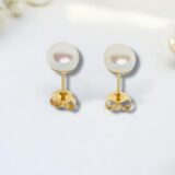 Arany Női fülbevaló 14 karátos Gyöngyös stekkeres fülbevaló (Nr.9) webshop