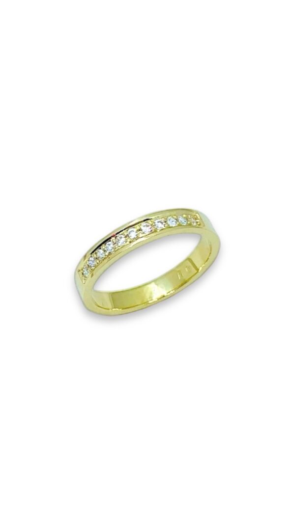 Arany Karikagyűrűk 14 karátos 10 köves sárga arany karikagyűrű (Nr.29) webshop