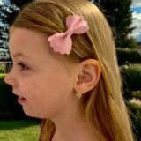 Arany Kislány fülbevalók 14 karátos Kislány fülbevaló szíves (Nr.2) webshop