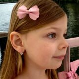 Arany Kislány fülbevalók 14 karátos Fehér arany fehér köves kislány fülbevaló (Nr.13) webshop