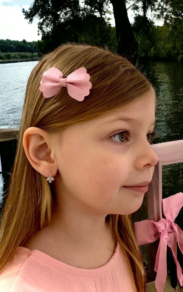 Arany Kislány fülbevalók 14 karátos Fehér arany fehér köves kislány fülbevaló (Nr.13) webshop