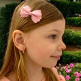 Arany Kislány fülbevalók 14 karátos Fehér és rózsaszín köves kislány fülbevaló ( Nr.20) webshop