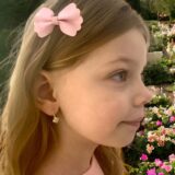Arany Kislány fülbevalók 14 karátos Virágos fehér köves kislány fülbevaló (Nr.26) webshop