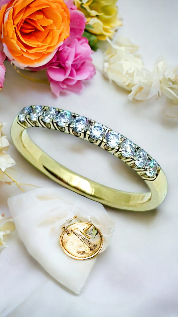 Arany Karikagyűrűk 14 karátos Köves karikagyűrű (Nr.20K) webshop