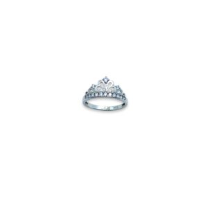 Arany Gyűrűk 14 karátos “Hercegnős“ fehér arany gyűrű (Nr.52) webshop