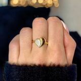 Arany Gyűrűk 14 karátos Szíves gyűrű (Nr.25) webshop