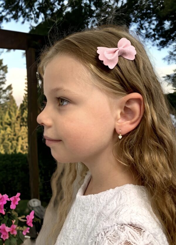 Arany Kislány fülbevalók 14 karátos Szíves köves kislány fülbevaló (Nr.42) webshop
