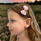 Arany Kislány fülbevalók 14 karátos Karika fehér köves kislány fülbevaló (Nr.46) webshop