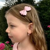 Arany Kislány fülbevalók 14 karátos Fehér arany fehér és rózsaszínköves kislány fülbevaló (Nr.49) webshop