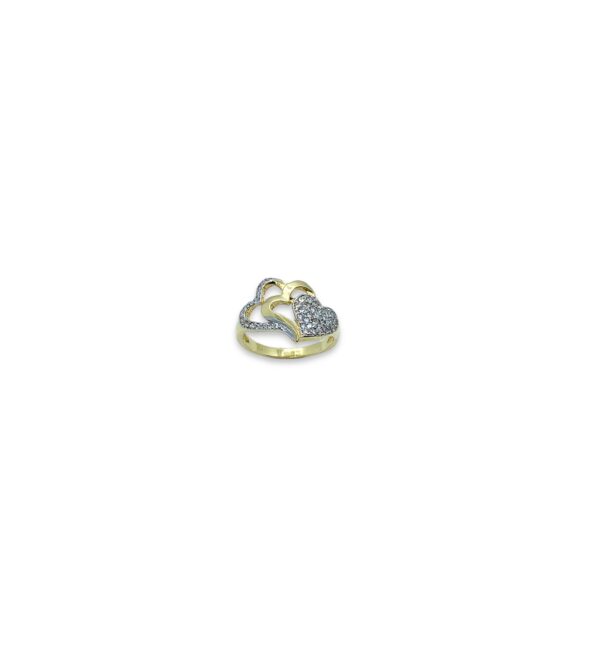 Arany Gyűrűk 14 karátos 3 szíves gyűrű (Nr.51) webshop