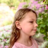 Arany Kislány fülbevalók 14 karátos Hullámos köves fülbevaló (Nr.52) webshop