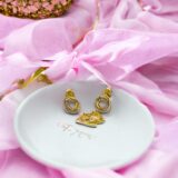 Arany Női fülbevaló 14 karátos Ovális köves fülbevaló (Nr.31) webshop