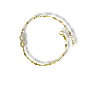 Arany Karláncok 14 karátos Végtelen betétes karlánc ( Nr.24) webshop