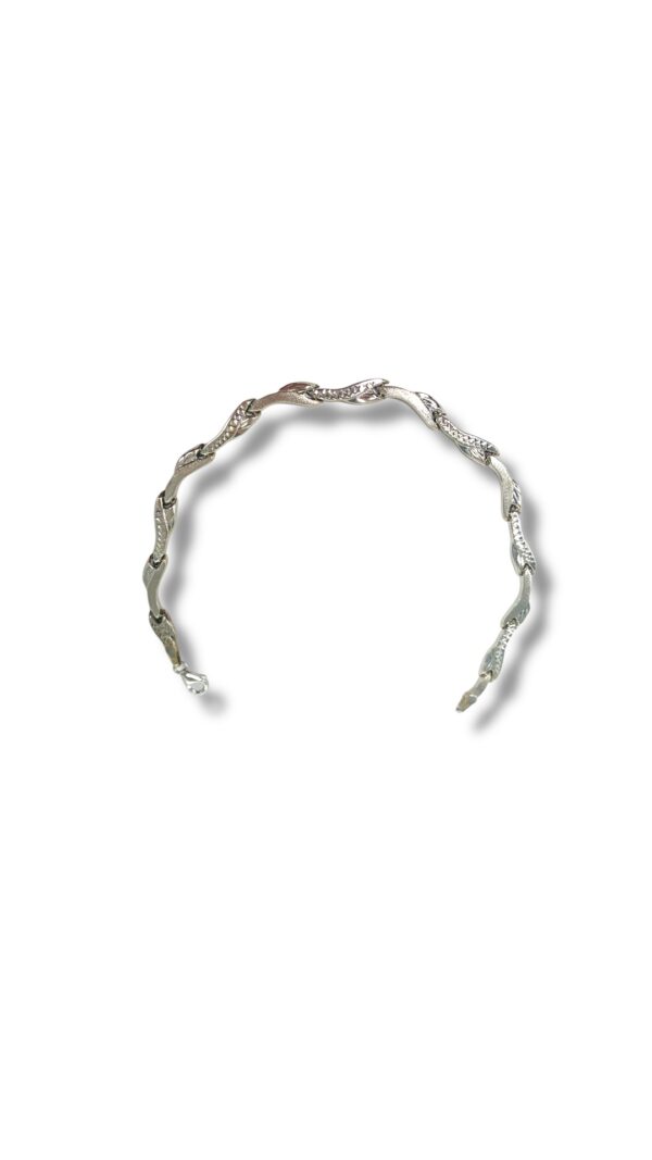 Arany Karláncok 14 karátos Fehér arany stiftes karlánc (Nr.7) webshop