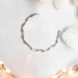 Arany Karláncok 14 karátos Fehér arany stiftes karlánc (Nr.7) webshop
