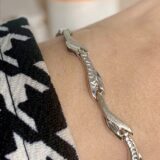 Arany Karláncok 14 karátos Fehér arany stiftes karlánc (Nr.7) webshop