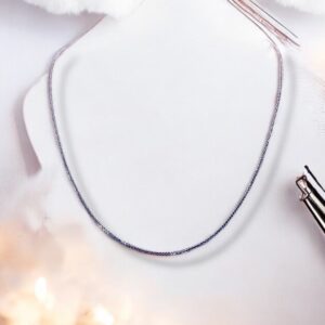 Arany Láncok 14 karátos Fehér arany Barbara tipusú lánc (Nr.15) webshop
