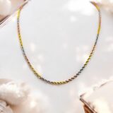 Arany Láncok 14 karátos Wales 3 színű lánc (Nr.4) webshop