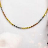Arany Láncok 14 karátos Wales 3 színű lánc (Nr.4) webshop