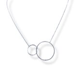 Arany Láncok 14 karátos Fehér arany anker lánc karikákkal (Nr.17) webshop