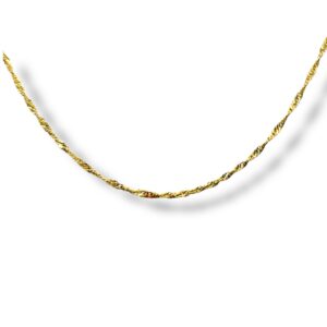 Arany Láncok 14 karátos Sárga arany Szingapuri tipusú vékony lánc (Nr.32) webshop