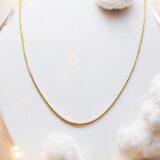 Arany Láncok 14 karátos Sárga arany lánc Barbara tipusú (Nr.3) webshop