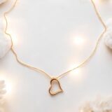 Arany Láncok 14 karátos Szív medálos lánc (Nr.11 ) webshop