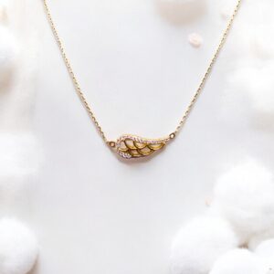 Arany Láncok 14 karátos Köves angyalszárny lánc (Nr.21) webshop