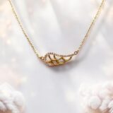 Arany Láncok 14 karátos Köves angyalszárny lánc (Nr.21) webshop