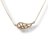 Arany Láncok 14 karátos Köves angyalszárny lánc (Nr.21) webshop