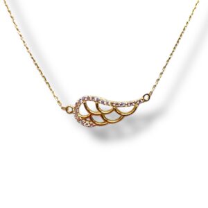 Arany Láncok 14 karátos Köves angyalszárny lánc (Nr.21) webshop