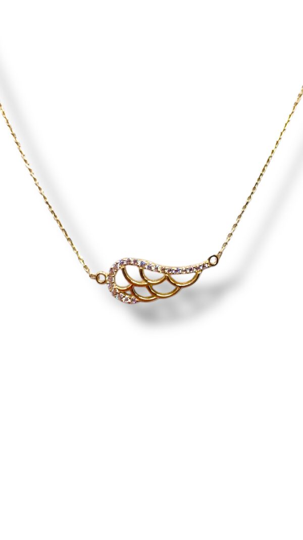 Arany Láncok 14 karátos Köves angyalszárny lánc (Nr.21) webshop